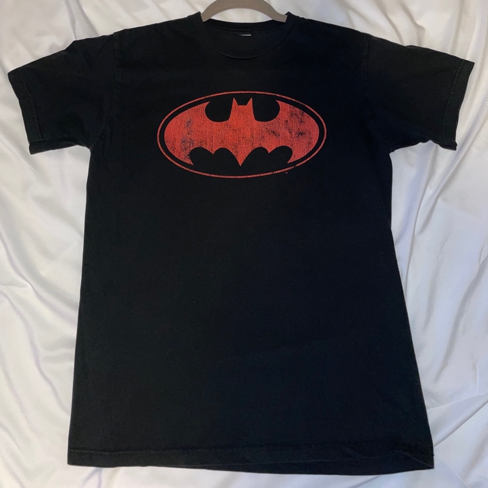 Vintage Red Batman Symbol Shirt